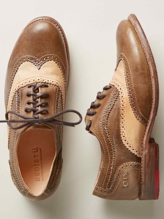 BED|STU Shoes - BED|STU Two-Tone Brown & Tan Wingtip Brogues